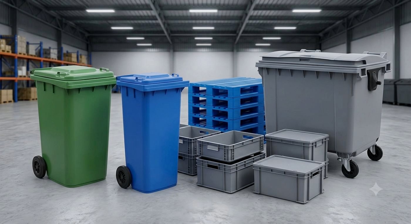 Industrial and logistics products molded in-house